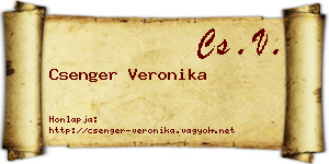 Csenger Veronika névjegykártya