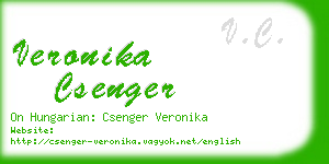 veronika csenger business card